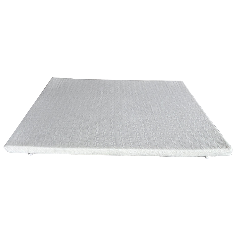 White Textured Memory Foam Mattress Topper – Elevate Bedroom Comfort | 2025 CertiPUR - US Certified, Pressure - Relieving