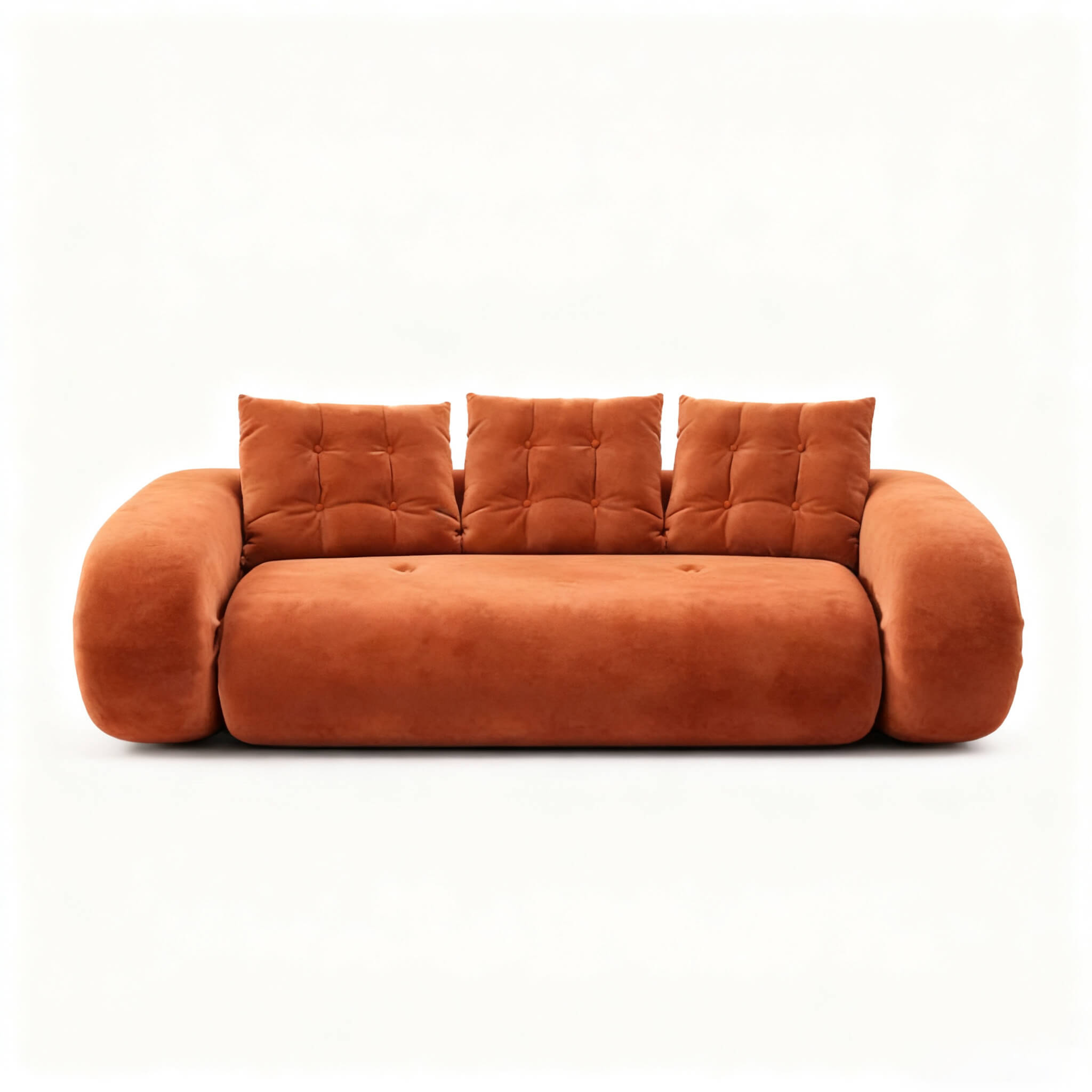 Velvet Modular Boneless Sofa Bed front