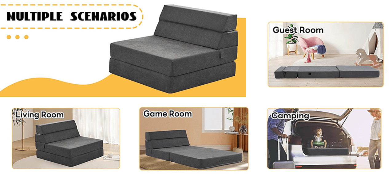 Application scenarios of folding children's sofa bed