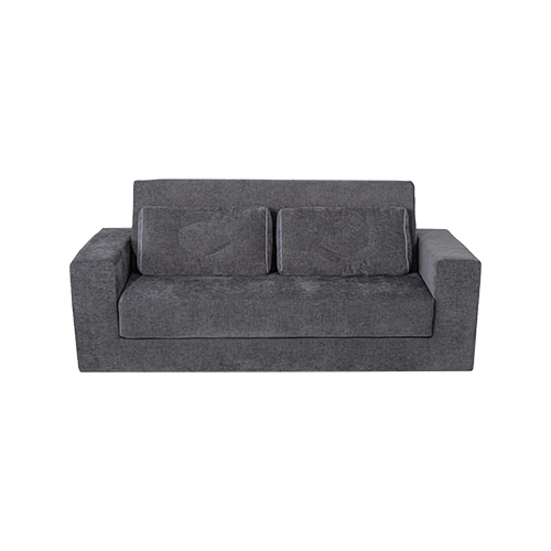 Modern Boxy Chenille Pull-Out Sleeper Sofa/Futon with High-Density 3060# Support Foam