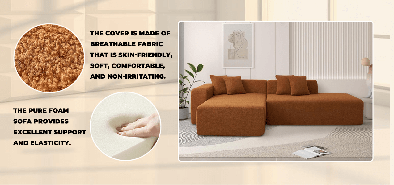 High-Density Pure Foam Filling and Breathable Fabric for B2B Furniture