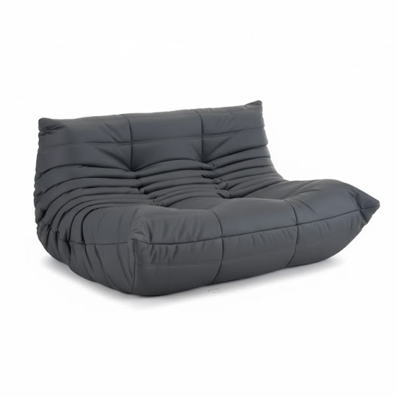 ICONIC TOGO STYLE MODULAR DOUBLE SEAT SOFA gray left