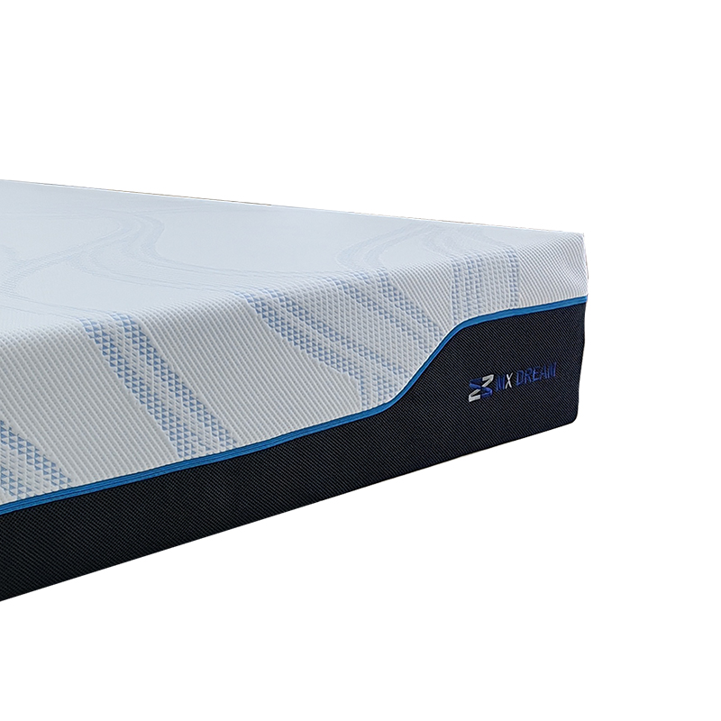 Close-up view of breathable knitted mattress fabric with anti-moisture and cooling design