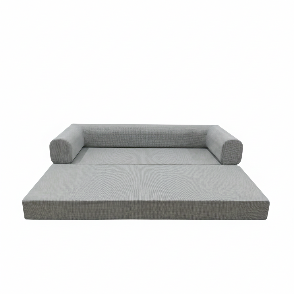 High-Density All-Foam Convertible Sofa Bed – Modular, Space-Saving & OEKO-TEX Certified Soft Couch for Safe Modern Living