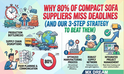 Why 80% of Compact Sofa Suppliers Miss Deadlines (And Our 3-Step Strategy to Beat Them)