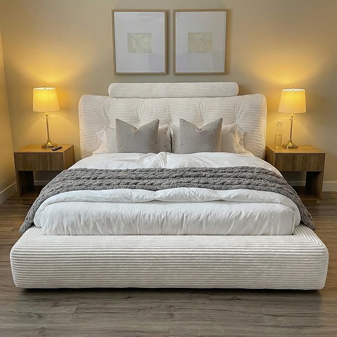 Ultimate Safety & Cloud-Like Comfort: MX DREAM Fully Upholstered Bed Frame