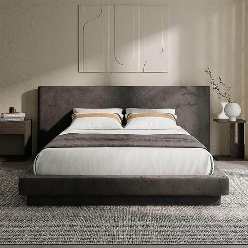 MX DREAM cloud-style upholstered platform bed for modern minimalist bedrooms