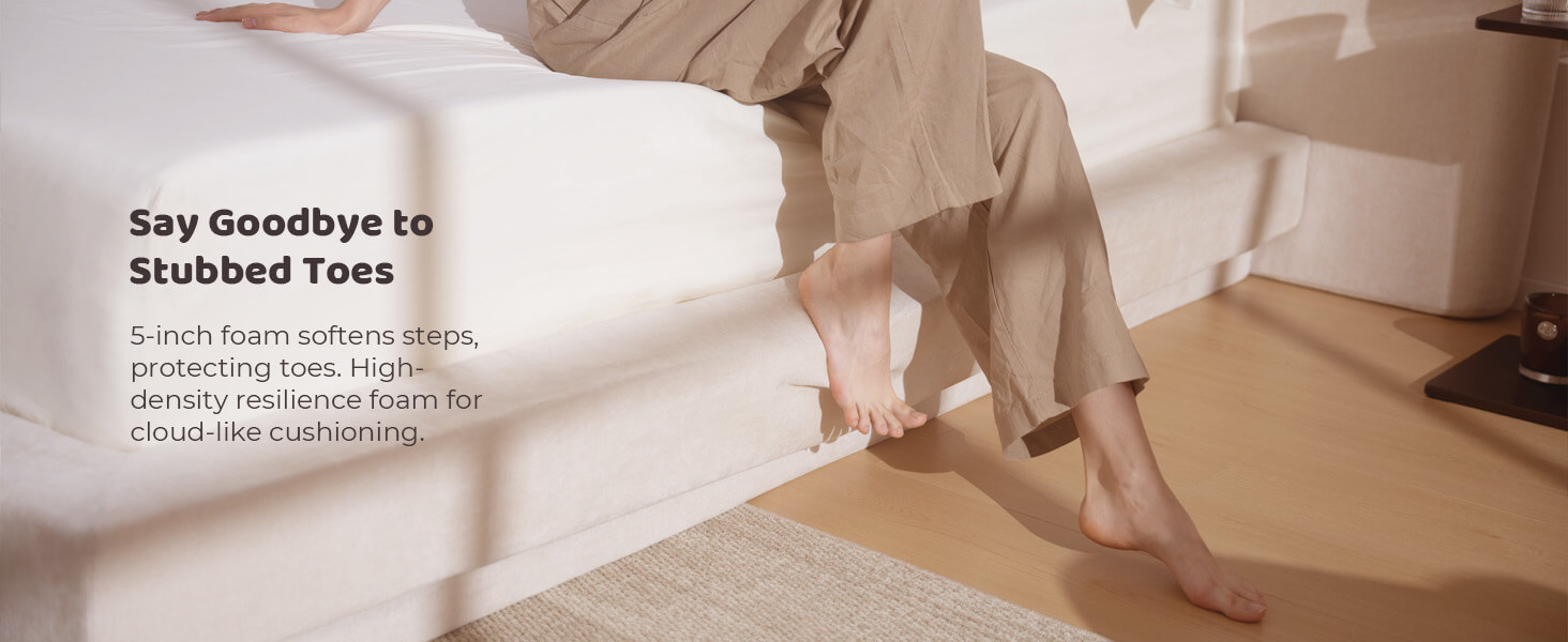 MX DREAM bed frame featuring CertiPUR-US certified foam and OEKO-TEX fabric
