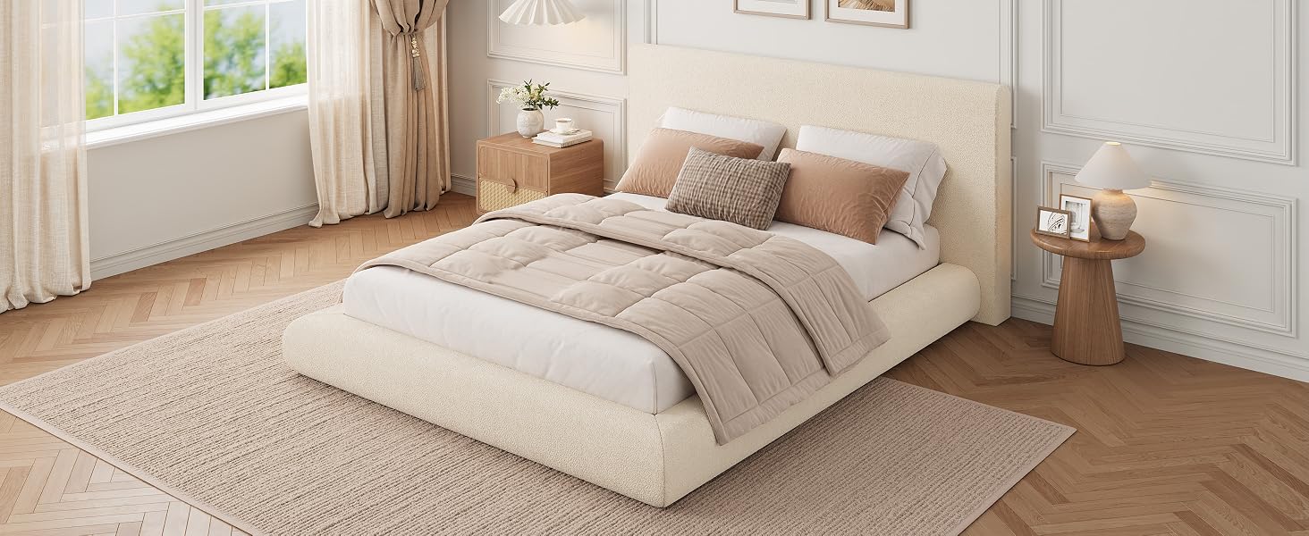 MX_DREAM_Cloud_Bed_Cream_Teddy_Fabric_Lifestyle_Hero_ MX_DREAM_Cloud_Bed_Cream_Teddy_Fabric_Lifestyle_Hero_
